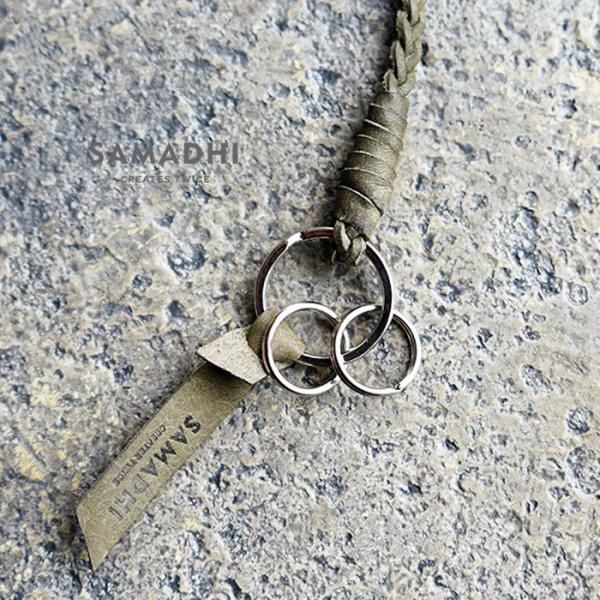 SAMADHI サマディ CARABINER KEY RING -GRAY カラビナキーリング キー...
