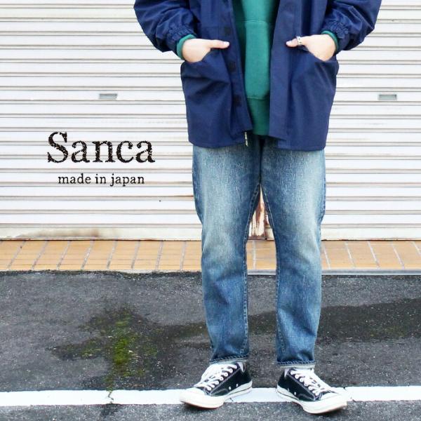 Sanca サンカ 15.5OZ DENIM TAPERED 5P USED  デニム パンツ ユー...