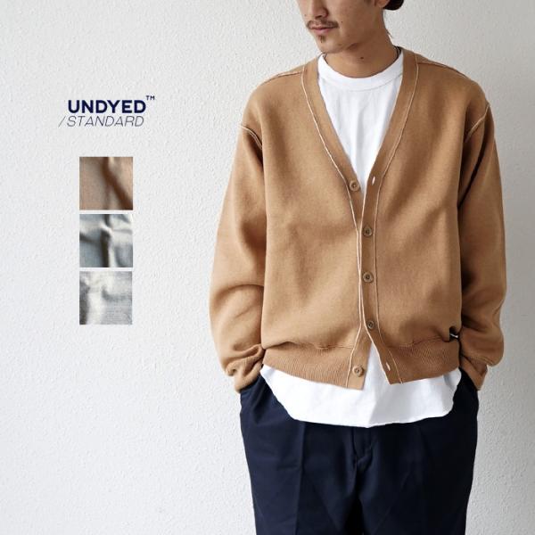 メンズ UNDYED STANDARD アンダイドスタンダード KNIT MIX SWEAT CDG...