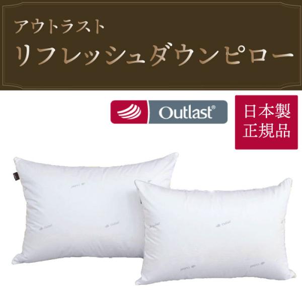 【送料無料】リフレッシュダウンピロー 枕 S L ダウンピロー（アウトラスト）羽毛 枕 定番 日本製...