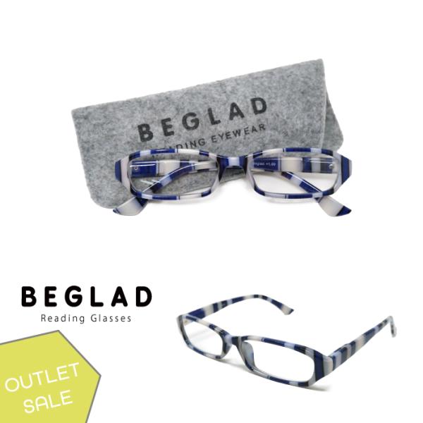 老眼鏡 アウトレット ケース付き 在庫処分 おしゃれ T1005-out BEGLAD ビグラッド ...