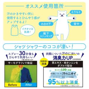 ひんやりシャツシャワー R ミント&グレープフ...の詳細画像1