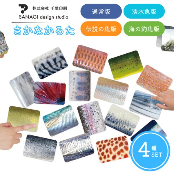 さかなかるた フルセット 通常盤 淡水魚版 伝説の魚版 海の釣魚版 カードゲーム 知育玩具 千葉印刷...