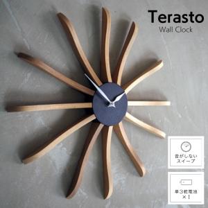 インターフォルム テラスト Terasto CL-4463 掛け時計 壁掛け時計 時計 おしゃれ スイープ 無音 壁時計 北欧 ミッドセンチュリー 爆買