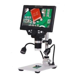 KKYOYRE デジタル顕微鏡 マイクロスコープ USB電子顕微鏡 G1200 1-1200X 7インチ LCD 12MP 1080P アルの商品画像