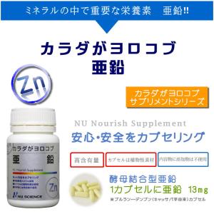 カラダがヨロコブ 亜鉛 ニューサイエンス 60...の詳細画像2
