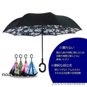 ファッション小物 逆開き傘 長傘 晴雨兼用 ボ...の詳細画像2