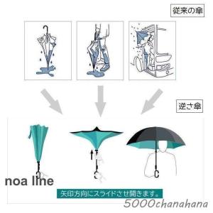 ファッション小物 逆開き傘 長傘 晴雨兼用 ボ...の詳細画像3