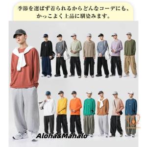 長袖 tシャツ メンズ 綿 おしゃれ ロンt ...の詳細画像1