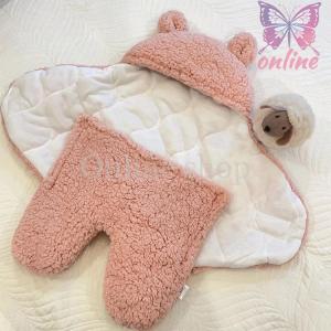 新生児 スリーパー 赤ちゃん おくるみ　綿毛布 寝具 ベビー パジャマ 出産祝い 退院 お宮参り 冷房対策　あったか60 70 80 90 95