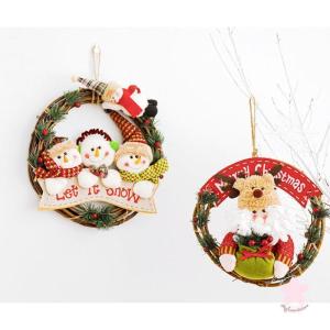 クリスマスリース クリスマス飾り付け 壁掛け飾...の詳細画像3