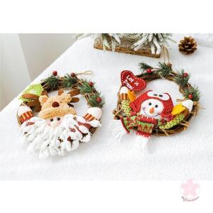 クリスマスリース クリスマス飾り付け 壁掛け飾...の詳細画像4