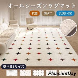 ラグ カーペット ラグマット 洗える 春夏 北欧 オールシーズン小さめ カーペット 1畳 ラグマット 1畳用 小さめ ラグ オールシーズン 絨毯風
