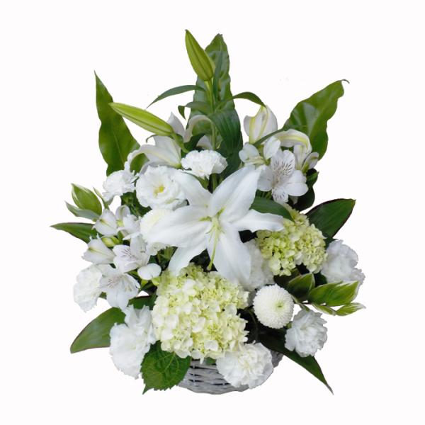 お供え 生花アレンジメントA お供え お悔やみ 花 贈り物 法事 仏花 供花 四十九日 法要 命日 ...