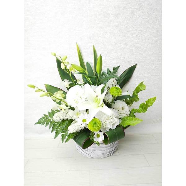 お供え 生花アレンジメントB お供え お悔やみ 花 贈り物 法事 仏花 供花 四十九日 法要 命日 ...