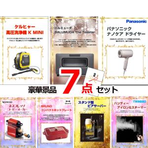景品 パネル 目録 ビンゴ ケルヒャー＆バルミューダトースター＆ナノケアドライヤー他豪華7点セット 景品パネル＆引換券付き目録 15186