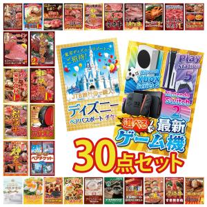 景品 セット 目録 パネル付き ギフト 30点セット ペアチケット ディズニー ギフト券 選べる ゲーム機 二次会 ビンゴ 抽選会 社内イベント 法人 販促品 コンペ