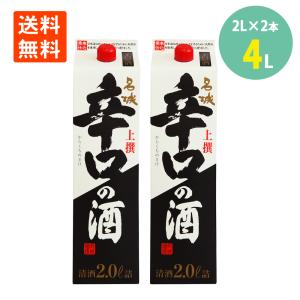 日本酒 上撰 名城 辛口 の酒 紙パック 2000ml×2本 15° 兵庫 名城酒造 地酒 日本酒 辛口 冷 燗 送料無料