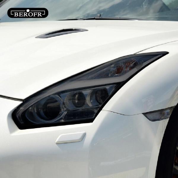 日産GTR ヘッドライト 保護フィルム ステッカー R35 Nismo 2009 - 2020 アク...