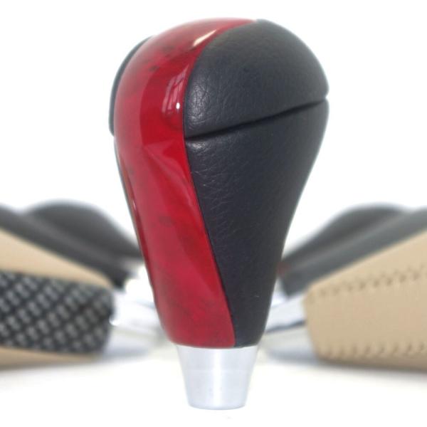 黒革赤 ウッドコンビ シフトノブ レクサス用 ES330 ES350 GS300 GS460 IS2...