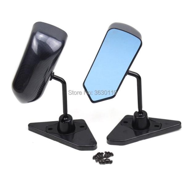 GTミラーー カーボン 汎用 レーシングミラー ブルーミラーレンズ ZN6 GT-R ランエボ FD...