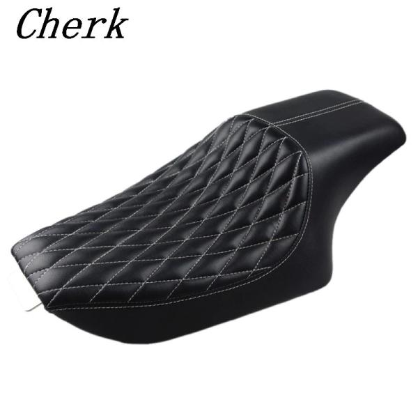 ハーレー スポーツスター ソロシート シングルシート シート ブラック ダイヤモンド ステッチ XL...