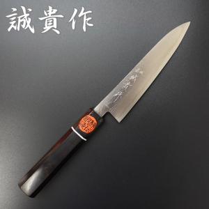 風刃鬼反り3層ダマスカスV金10号切付ペティナイフ170mm 黒檀八角柄 風刃鬼反り3層ダマスカスV金10号切付ペティナイフ170mm 黒檀八角柄