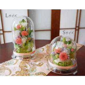 【灯華】LED付き プリザーブドフラワー 仏花...の詳細画像3