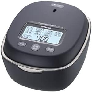 タイガー魔法瓶 TIGER 炊飯器 圧力IH 多段階圧力機構 5.5合 日本製 ストレートブラック 土鍋ご泡火炊き JPL-S100-KT