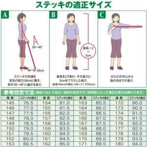 超軽量マグネシウム杖 伸縮式ステッキ かるケイ...の詳細画像5