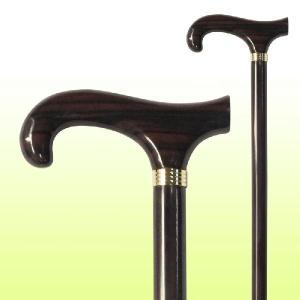 リグナムバイタ杖 ステッキ 節ありデザイン長さ:87CM リグナムバイタ曲りステッキ 【送料無料】 : 転ばぬ先の杖のお店 Shop