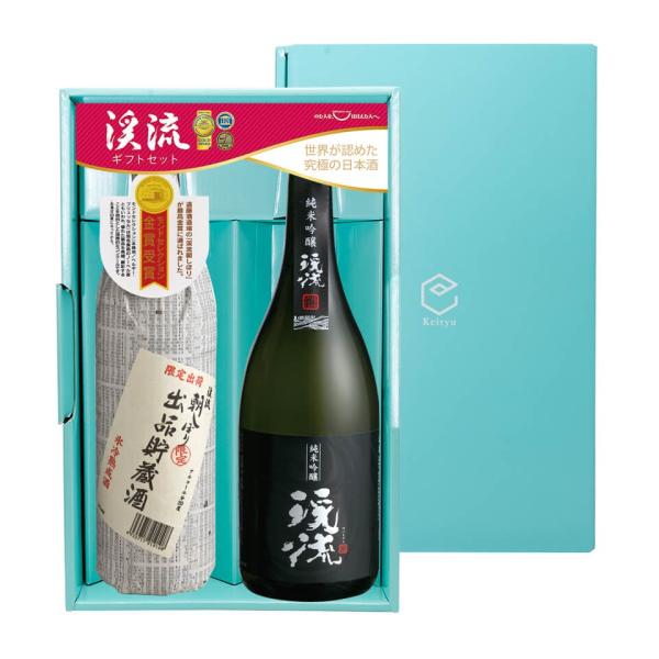 日本酒 ランキング 朝しぼり 出品貯蔵酒 900ml・渓流 純米吟醸 黒ラベル720ml ギフトセッ...