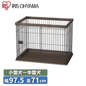 ペッツルート 犬 ケージ ワンルーム ステンレス 両面扉 L ピンク