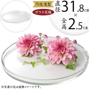 フラワーベース 大型 おしゃれ ガラス花器 人気 おすすめ 花瓶 浅鉢 浅