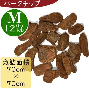 バーク 人気 お徳用 大容量 バークチップ Mサイズ ウッドチップ 全長5