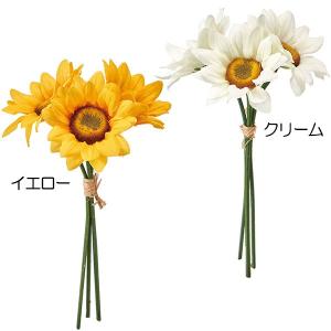 ひまわり 造花 リアル おしゃれ 向日葵 ヒマワリ 13cm 6束セット｜keishin