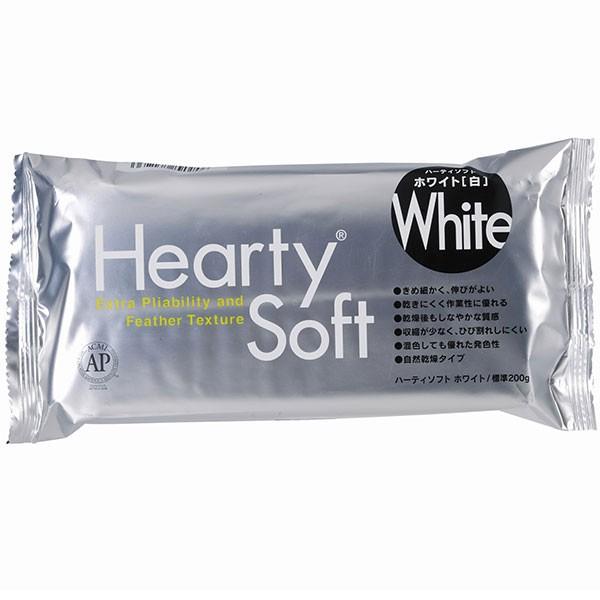 ネンド ハーティソフト ホワイト 樹脂粘土 3個セット 1個200g