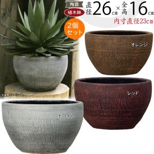 植木鉢 おしゃれ プランター 人気 おすすめ 観葉植物 陶器 素焼き 浅鉢