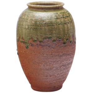 新品本物 しばれ焼き 壺 花瓶 花器 - 陶芸