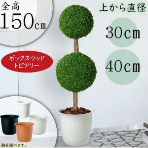 インテリアグリーン おしゃれ 人気 リアル おすすめ 観葉植物 フェイクグリーン 人工観葉植物 人工樹木 オブジェ 造花 ボックスウッド 大型 上質 ダブル 150cm