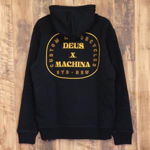 デウスエクスマキナ プルオーバーパーカー メンズ ブラック Deus Ex Machina UNSHORE HOODIE