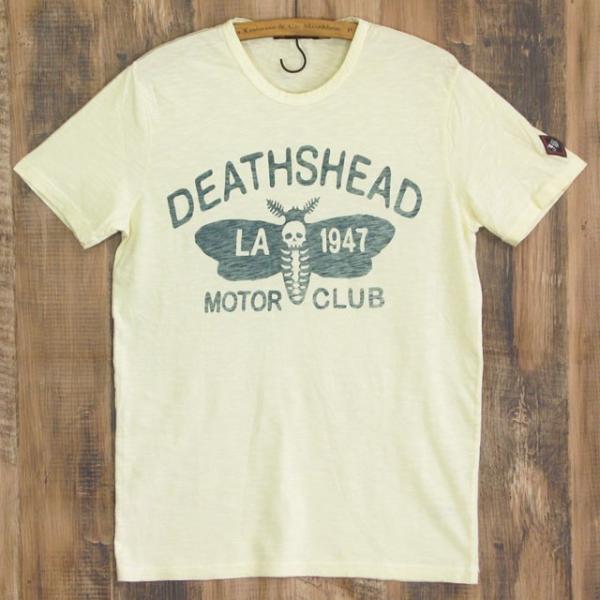 ジョンソンモータース Tシャツ メンズ アイボリー Johnson Motors DEATHSHEA...