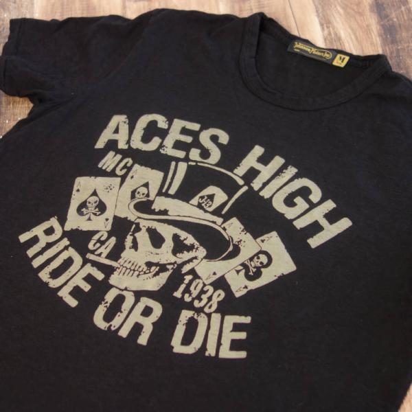 ジョンソンモータース Tシャツ メンズ Johnson Motors ACES HIGH