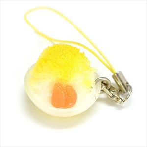 ちょ〜そっくり 食品サンプル屋さんのストラップ（かき氷：レモン）｜keitai-kazariya