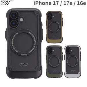 iPhone17 ケース iPhone17e iPhone16e スマホケース アイフォン17 レザーケース magsafe対応 ROOT CO. 耐衝撃 リングスタンド アウトドア カメラ保護
