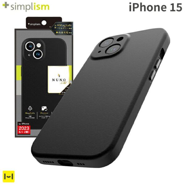 iPhone15 ケース magsafe 対応 Simplism NUNOMagSafe対応 バック...