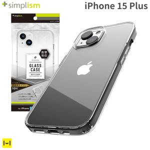 iPhone15 Plus ケース Simplism シンプリズム GLASSICA背面ガラスケースクリア｜keitai