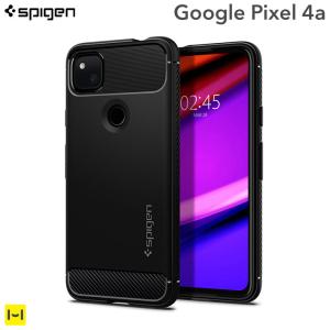 google pixel 4a ケース 耐衝撃 Spigen シュピゲン Rugged Armor マットブラック googleピクセル4a カバー スマホケース