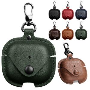 AirPods4 ケース AirPods 4 カバー PUレザー シンプル カラビナ付き