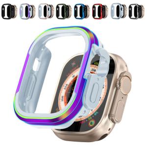 Apple Watch Ultra 2/1 バンパー ケース 耐衝撃 TPU＆アルミ 49mm かっこいい アップルウォッチ ウルトラ カバー｜keitaicase